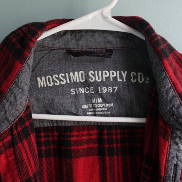 Red & black flannel, Mossimo, size M. - Picture 3 of 3